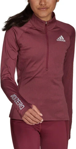 Magliette A Maniche Lunghe Adidas ADIZERO 1/2 ZIP