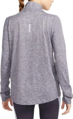 Magliette A Maniche Lunghe Nike W NK ELEMENT 1/2 ZIP TOP -Run Elle Negozio nike element women s 1 2 zip running top 393229 cu3220 541 960
