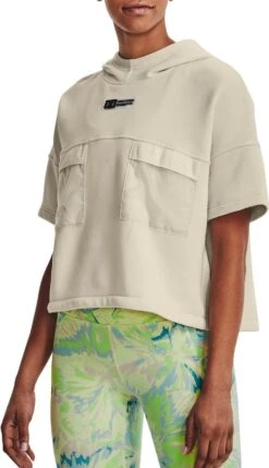 Felpe Con Cappuccio Under Armour Mix Media SS Hoodie-BRN