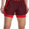 Under Armour Play Up 2-in-1 Shorts -RED -Run Elle Negozio under armour play up 2 in 1 shorts red 493909 1351981 690