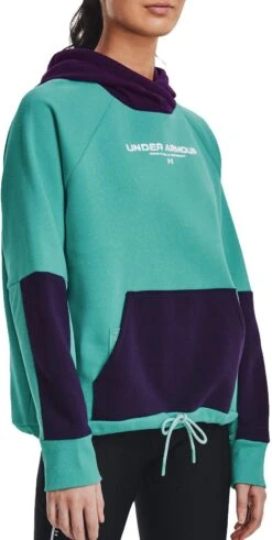 Felpe Con Cappuccio Under Armour Rival + Fleece Hoodie-GRN