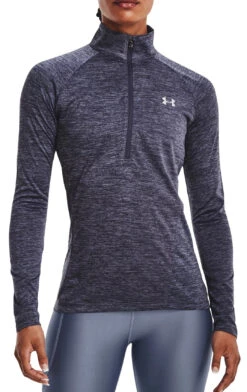 Magliette A Maniche Lunghe Under Armour Tech 1/2 Zip - Twist-GRY