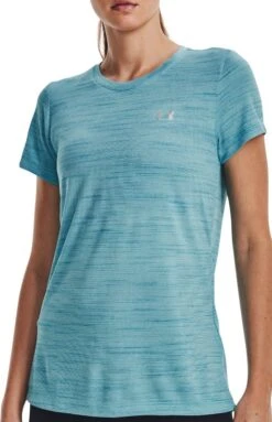 Magliette Under Armour UA Tech Tiger SSC-BLU